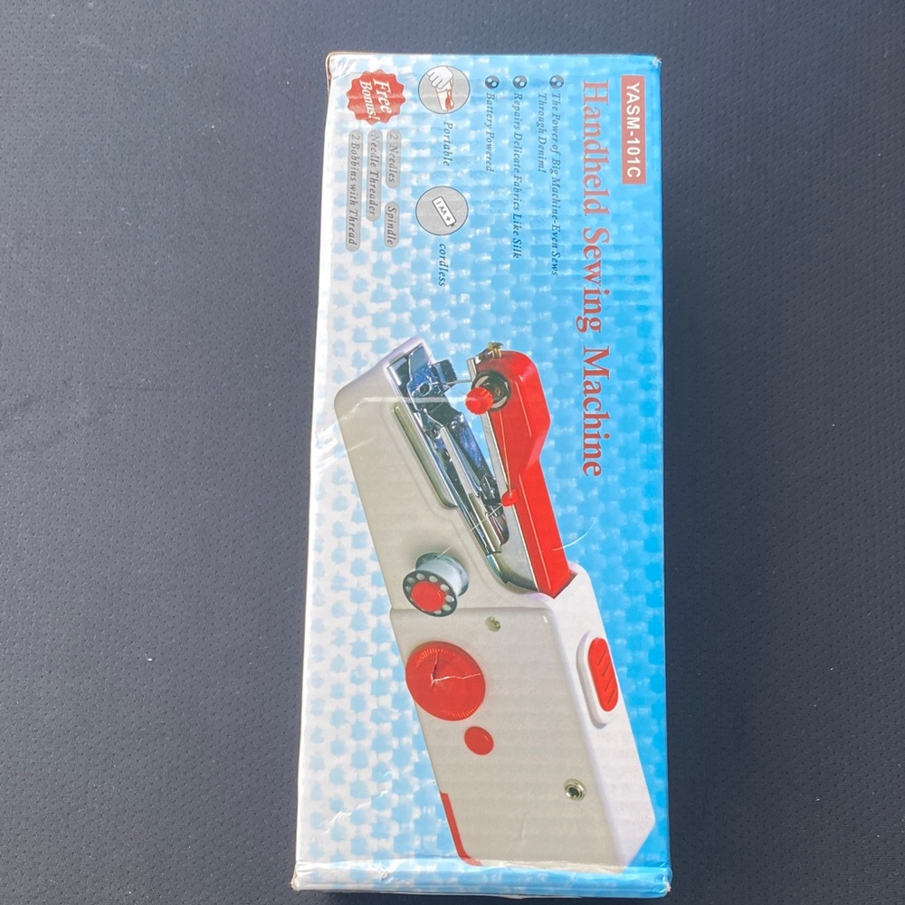 Handheld Sewing Machine - Red and White